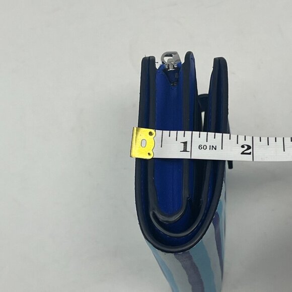 Kate Spade Schuyler Wave Stripe Medium Company Bifold Wallet blue - Picture 11 of 11